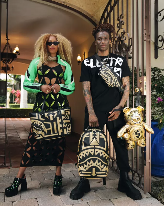 Sprayground BACKPACKS*A.I.8 AFRICAN INTELLIGENCE PATH TO THE FUTURE II BACKPACK (DLXV)