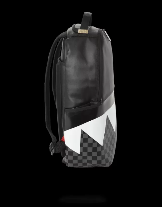 Sprayground BACKPACKS*BLACK HALF CHECK SHARKS IN PARIS BACKPACK (ONE OF ONE)
