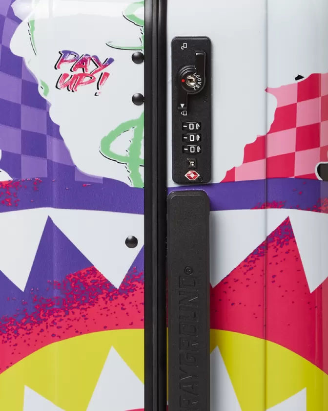 Sprayground DREAMY TECHNICOLOR SHARKNAUTICS HARDSHELL CARRY-ON LUGGAGE Sale