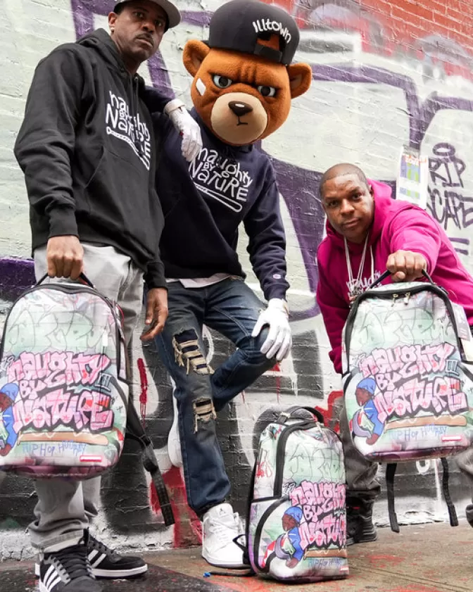 Sprayground BACKPACKS*NAUGHTY BY NATURE HIP HOP HOORAY 30TH ANNIVERSARY COLLAB BACKPACK