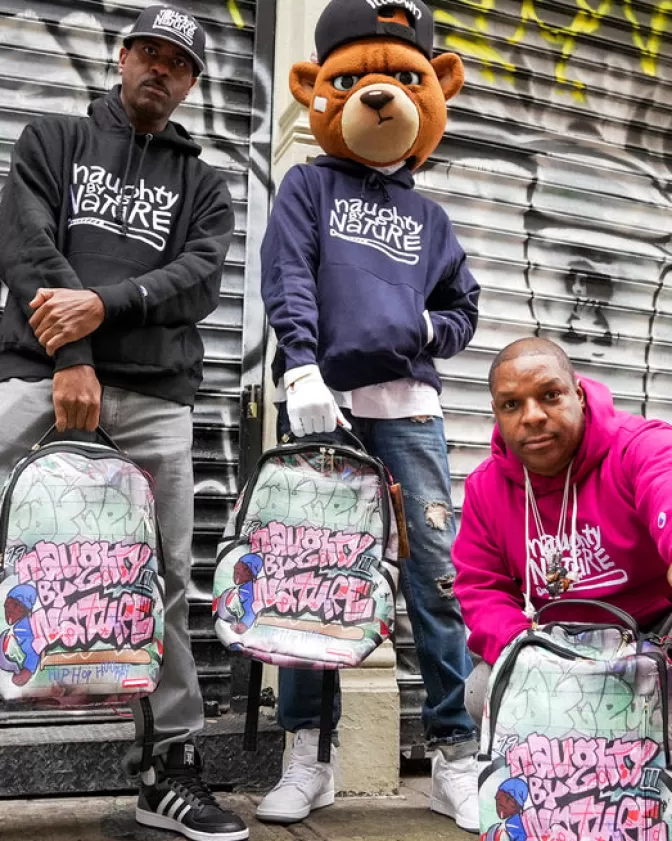 Sprayground BACKPACKS*NAUGHTY BY NATURE HIP HOP HOORAY 30TH ANNIVERSARY COLLAB BACKPACK