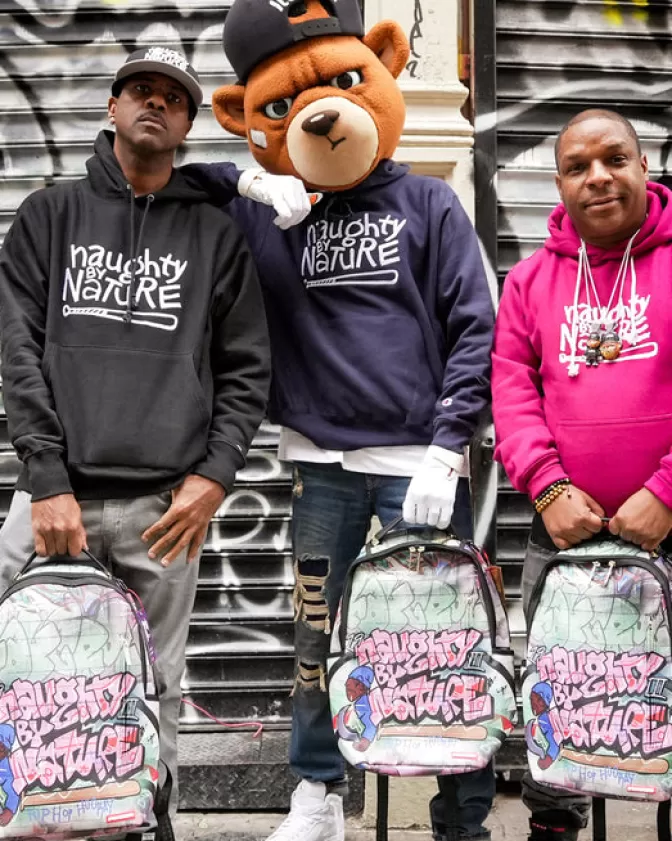 Sprayground BACKPACKS*NAUGHTY BY NATURE HIP HOP HOORAY 30TH ANNIVERSARY COLLAB BACKPACK