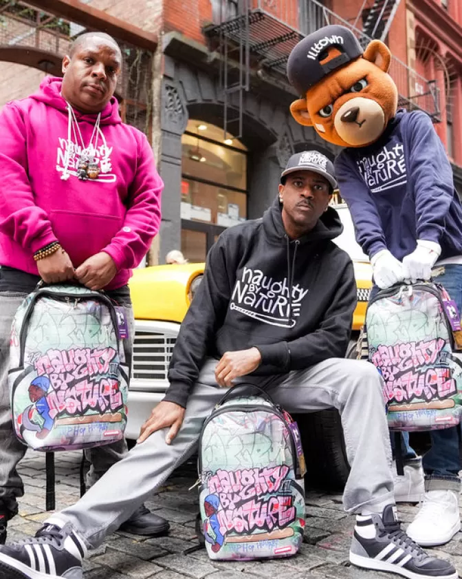 Sprayground BACKPACKS*NAUGHTY BY NATURE HIP HOP HOORAY 30TH ANNIVERSARY COLLAB BACKPACK