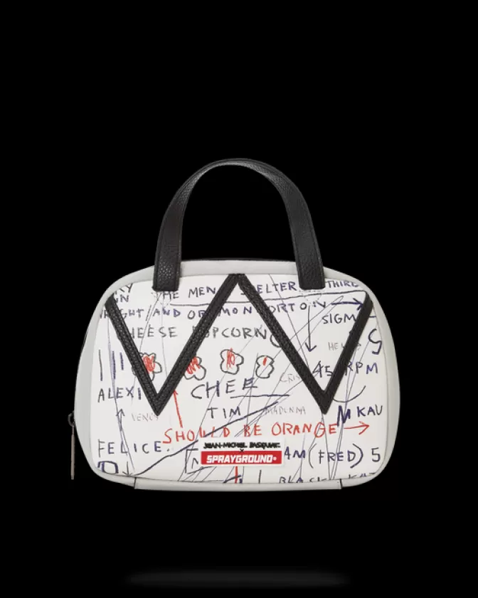 Sprayground HANDBAGS*OFFICIAL BASQUIAT UNTITLED (CHEESE POPCORN) 1983 HANDBAG