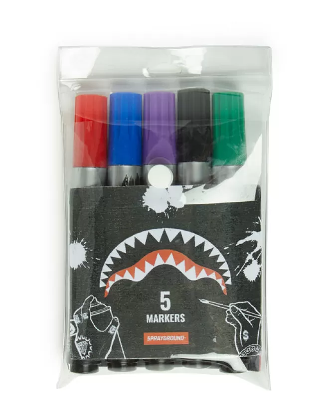 Sprayground BACKPACKS*THE DIY WHITE BACKPACK (VEGAN LEATHER u0026 INNER MONEY LINING) u0026 MARKERS INCLUDED